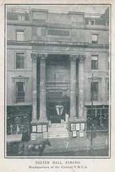 Exeter Hall, Strand, Hauptquartier der Central YMCA