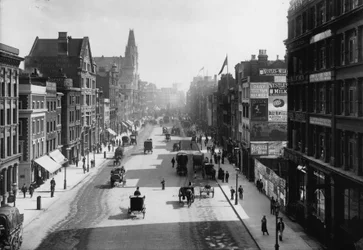 Farringdon Street, London, vom Holborn Viaduct