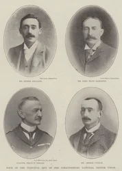 Vier der Hauptmänner der Johannesburg National Reform Union