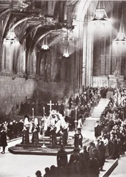 George V aufgebahrt in der Westminster Hall, 1936