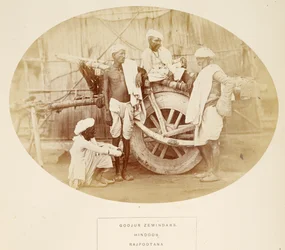 Goojur-Zemindars, Hindus, Rajpootana, aus The People of India, von J. Forbes Watson, veröffentlicht 1868