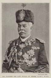 Seine Hoheit der verstorbene Sultan von Johore, GCMG, KCSI