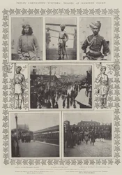 Indische Krönungsbesucher, Truppen in Hampton Court