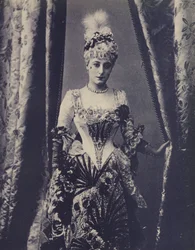 Kate Vaughan, englische Schauspielerin des Gaiety Theatre (s/w Foto)