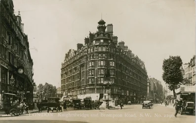 Knightsbridge und Brompton Road, S W, London