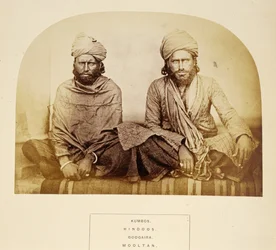 Kumbos, Hindus, Googaira, Mooltan, aus The People of India, von J. Forbes Watson, veröffentlicht 1868