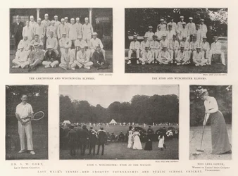 Die Tennis- und Krocketturniere der letzten Woche und das Cricket der öffentlichen Schulen