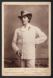 MS 81783 A, Oscar Wilde, ca. 1893 (s/w Foto)