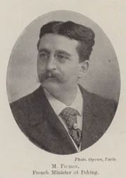 M Pichon, französischer Minister in Peking
