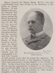 Generalmajor Sir H P Ewart, Kronoberststallmeister