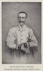 Major Francisco Cirujeda, Kommandant eines Bataillons spanischer Infanterie in Kuba