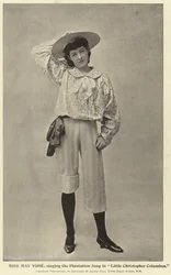 Miss May Yohe singt das Plantation Song in Little Christopher Columbus