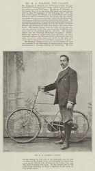 Herr M A Holbein, der Radfahrer