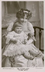 Mrs Seymour Hicks und Tochter