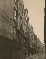 Alte Häuser in der Wych Street, London