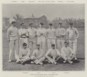 Eröffnung der Cricket-Saison, das Surrey-Team