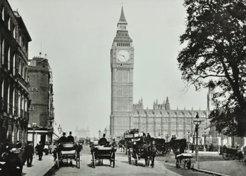 Parliament Square, Westminster LB: Parliament Square Blick zu Bridge Street, 1895