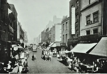 Pitfield Street: Blick nach Norden, 1895