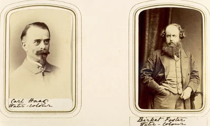Porträts von Carl Haas und Myles Birket Foster