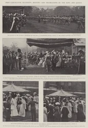 Nach-Krönungs-Ereignisse, Überprüfungen und Auszeichnungen durch den König und die Königin