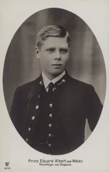 Prinz Edward Albert von Wales (s/w Foto)