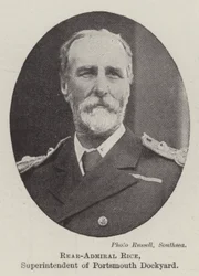 Konteradmiral Rice, Superintendent der Werft von Portsmouth