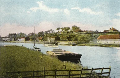 Reedham, von der Eisenbahnbrücke