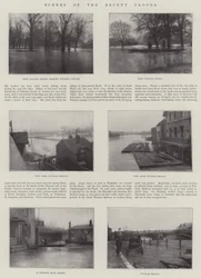 Szenen der jüngsten Überschwemmungen