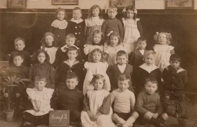 Schulkinder, Norfolk, frühes 20. Jahrhundert