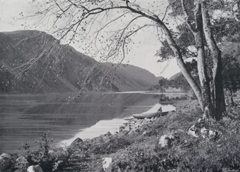 Schottland: Der Pass von Brander (s/w Foto)