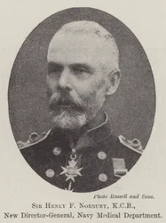 Sir Henry F. Norbury, KCB, neuer Generaldirektor der Navy Medical Department