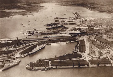 Southampton Docks aus der Luft