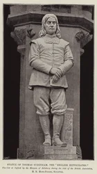 Statue von Thomas Sydenham, der englische Hippokrates