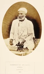 Suroosatee-Brahmane, Hindu, Lahore, aus The People of India, von J. Forbes Watson, veröffentlicht 1868