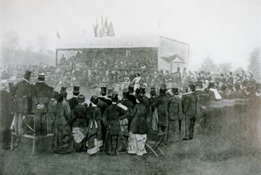 Tennis-Einzel-Herausforderungsrunde: J T Hartley gegen H F Lawford