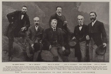 Die australischen Delegierten zur Ottawa-Handelskonferenz
