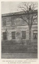 Der Geburtsort von Robert Louis Stevenson, 8, Howard Place, Edinburgh