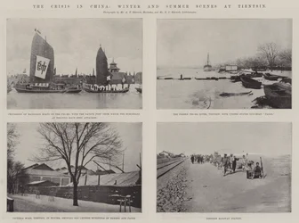 Die Krise in China, Winter- und Sommerszenen in Tientsin