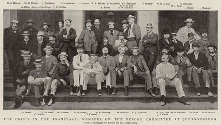 Die Krise im Transvaal, Mitglieder des Reformkomitees in Johannesburg