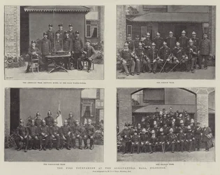 Das Feuerturnier in der Agricultural Hall, Islington