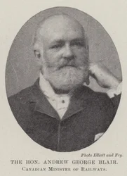 Der ehrenwerte Andrew George Blair, kanadischer Eisenbahnminister