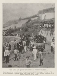 Der König und die Königin von Portugal besuchen Madeira