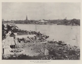 Die Abreise des Königs von Siam nach Europa