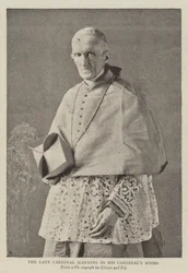 Der verstorbene Kardinal Manning in seinen Kardinalsroben