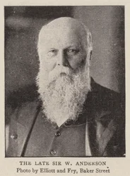 Der verstorbene Sir W. Anderson