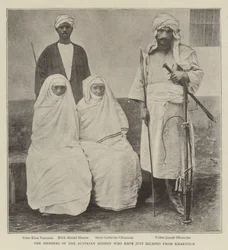 Die Mitglieder der österreichischen Mission, die gerade aus Khartum entkommen sind