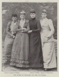 Die Königin von Dänemark und ihre Töchter