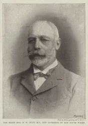 Der ehrenwerte R. W. Duff, MP, neuer Gouverneur von New South Wales