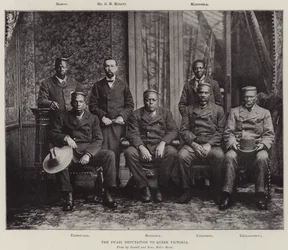 Die Swazi-Delegation bei Königin Victoria