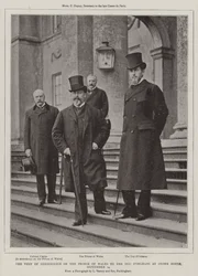 Der Kondolenzbesuch des Prinzen von Wales beim Herzog von Orleans im Stowe House, 14. September